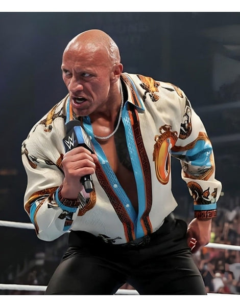 The Rock WWE Versace Shirt