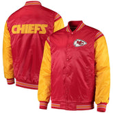 Kansas City Chiefs Starter Enforcer Satin Varsity Jacket - jnjjackets