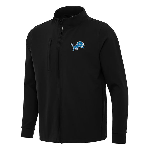 Antigua black Detroit Lions Regard Full-Zip Jacket