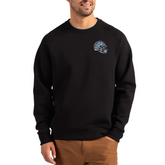 Cutter & Buck Detroit Lions Helmet Roam Recycled Raglan Pullover Sweatshirt
