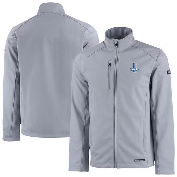 Cutter & Buck Gray Detroit Lions Evoke Eco Softshell Jacket