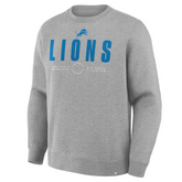 Fanatics Heather Gray Detroit Lions Direct Handoff Sweatshirt