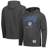 Mitchell & Ness Gray Detroit Lions Slot Pullover Hoodie - hoodie - Detroit Lions Pullover Hoodie, Gray Hoodie, Mitchell & Ness Gray Detroit Lions Hoodie, Mitchell & Ness Gray Detroit Lions Slot Hoodie