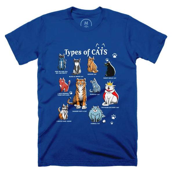 Types of Cats T-Shirt