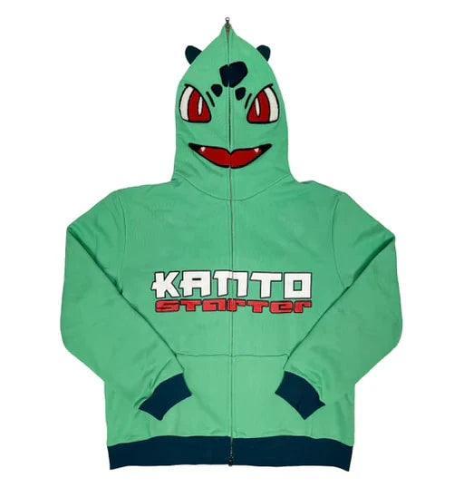Kanto Starter Bulbasaur Pokemon Hoodie