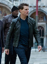 Tom Cruise Mission Impossible 7 Black Leather Jacket - jnjjackets