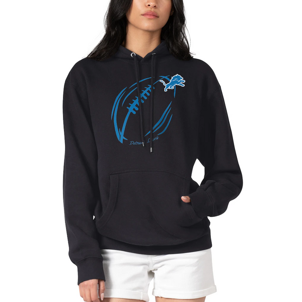 G-III 4Her by Carl Banks Detroit Lions Football Logo Hoodie