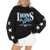 Women’s Gameday Couture Black Detroit Lions Rhinestone Pullover