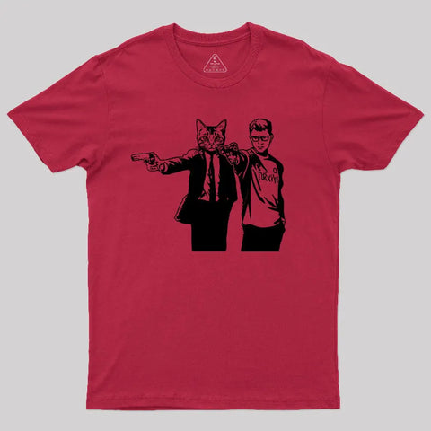 Sharpshooter Cat T-Shirt - jnjjackets