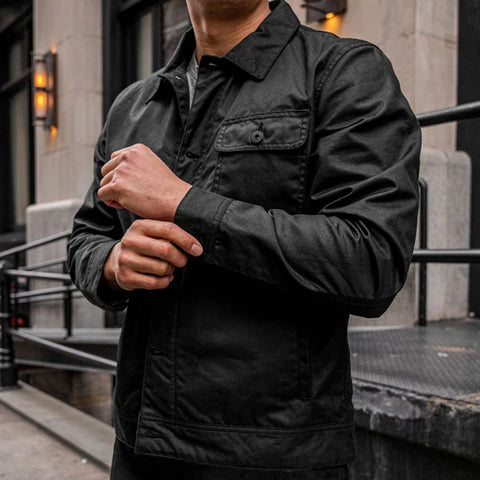 Waxed Canvas Field Jacket - jnjjackets