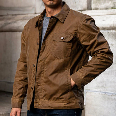 Waxed Canvas Field Jacket - jnjjackets