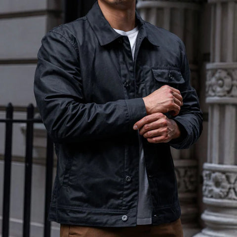 Waxed Canvas Field Jacket - jnjjackets