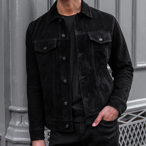 Suede Trucker Jacket - jnjjackets