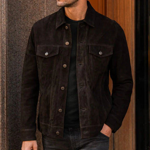 Suede Trucker Jacket - jnjjackets