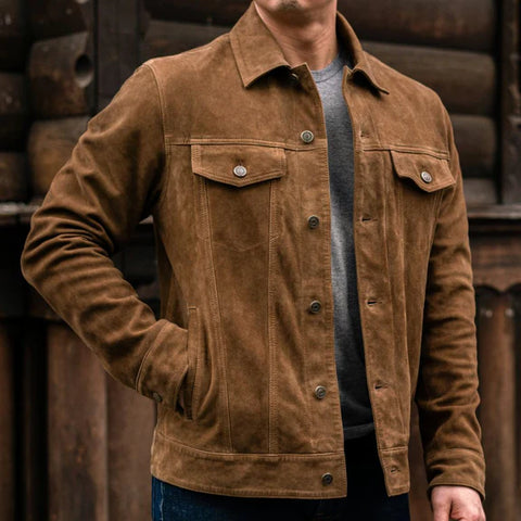Suede Trucker Jacket - jnjjackets