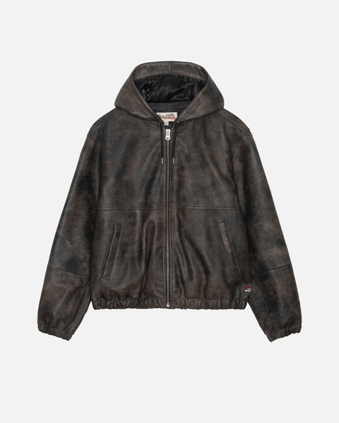 Work Jacket Stonewash Leather