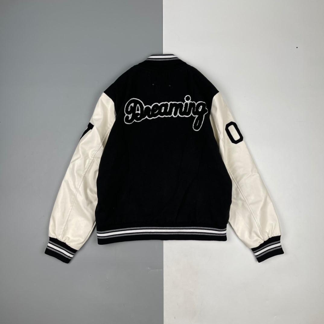 Pop Smoke Louis Vuitton Dreaming Red & Black Varsity Jacket - jnjjackets