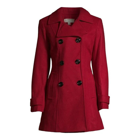 Brooke D’orsay Christmas in Love Long Red Coat - JnJ Jackets