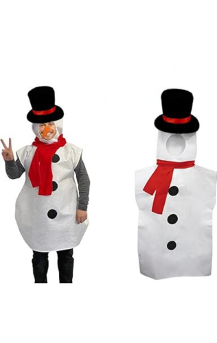 Snowman Costume for Adult