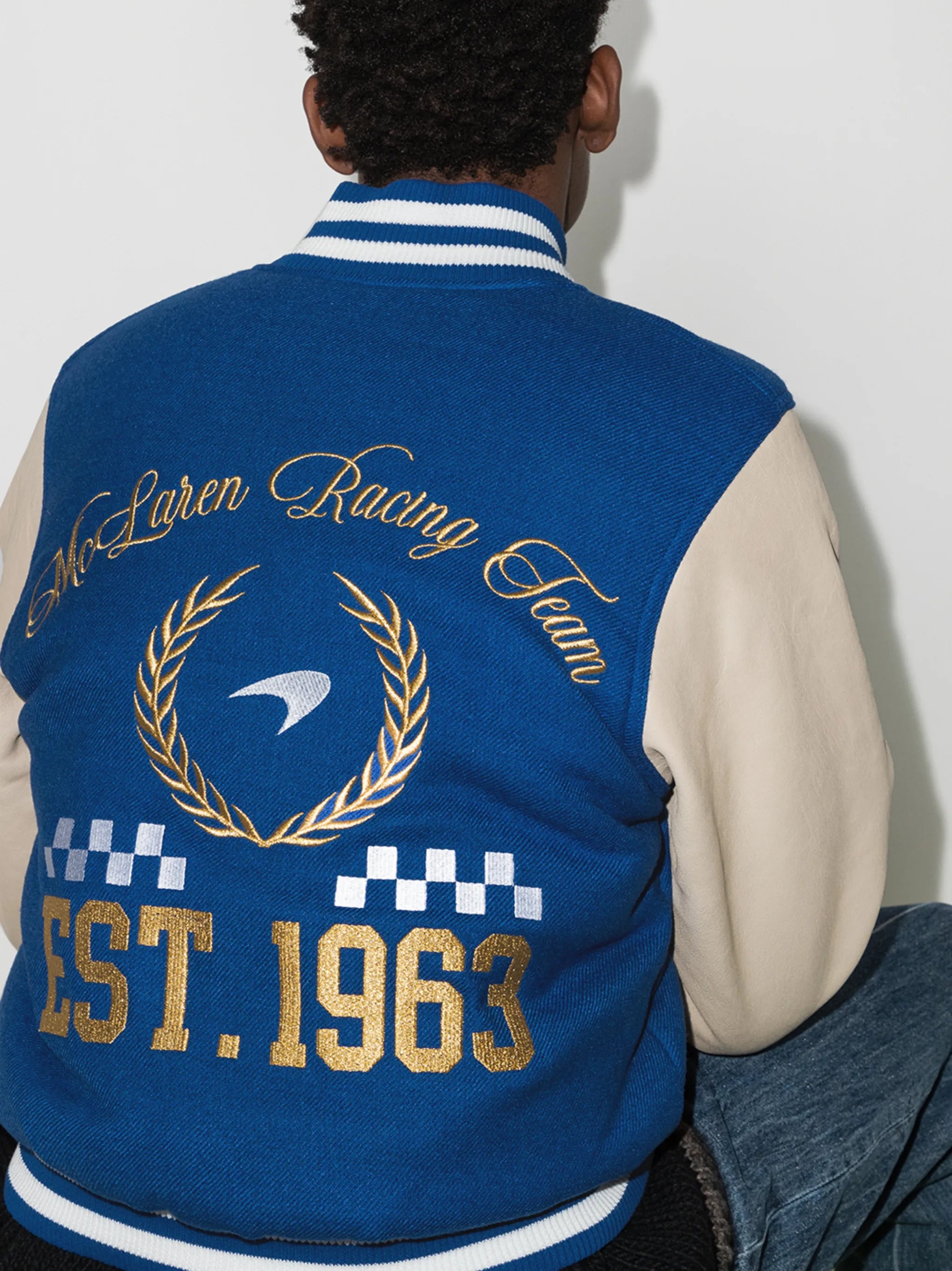 X McLaren Varsity Bomber Jacket – Racing Style | JNJ Jackets