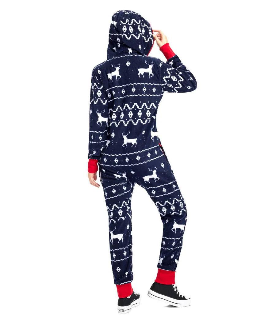 Black and Red Fair Isle Jumpsuit - JnJ Jackets