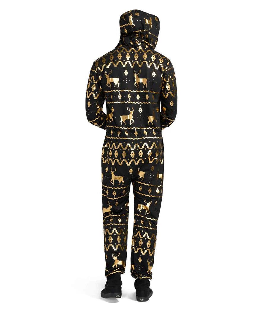 Gold Foil Fair Isle Reindeer Jumpsuit - JnJ Jackets