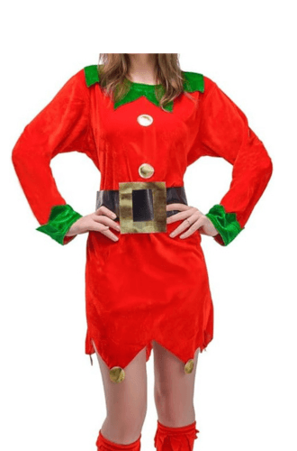 Christmas Elf Costumes Red and Green - JnJ Jackets