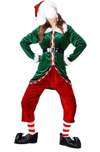 Elf Christmas Santa Claus Costume