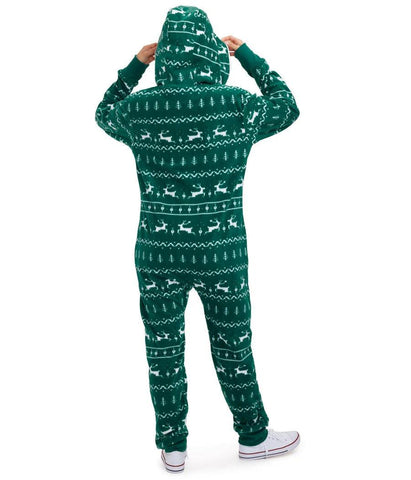 Green Fair Isle Jumpsuit - JnJ Jackets