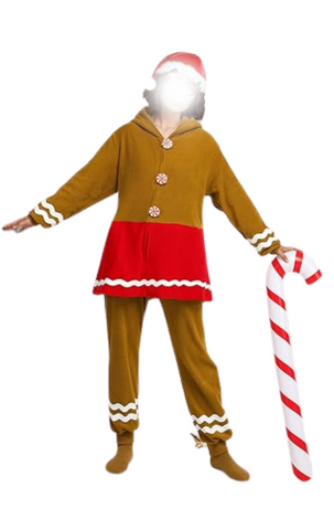 SOMSOC Women Gingerbread Costume