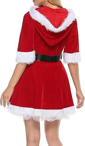 Christmas V-Neck Dress - JnJ Jackets