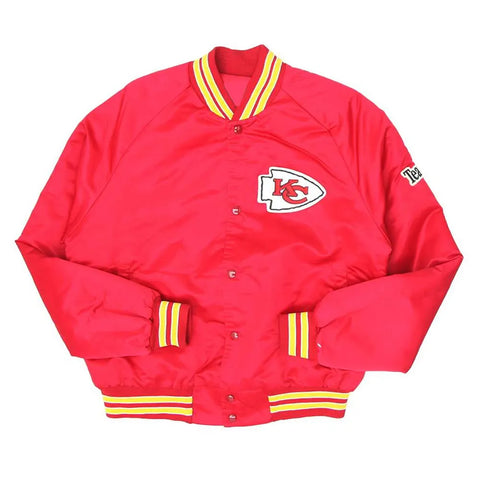 Kansas City Chief Team 1990’s Red Bomber Jacket - JnJ Jackets