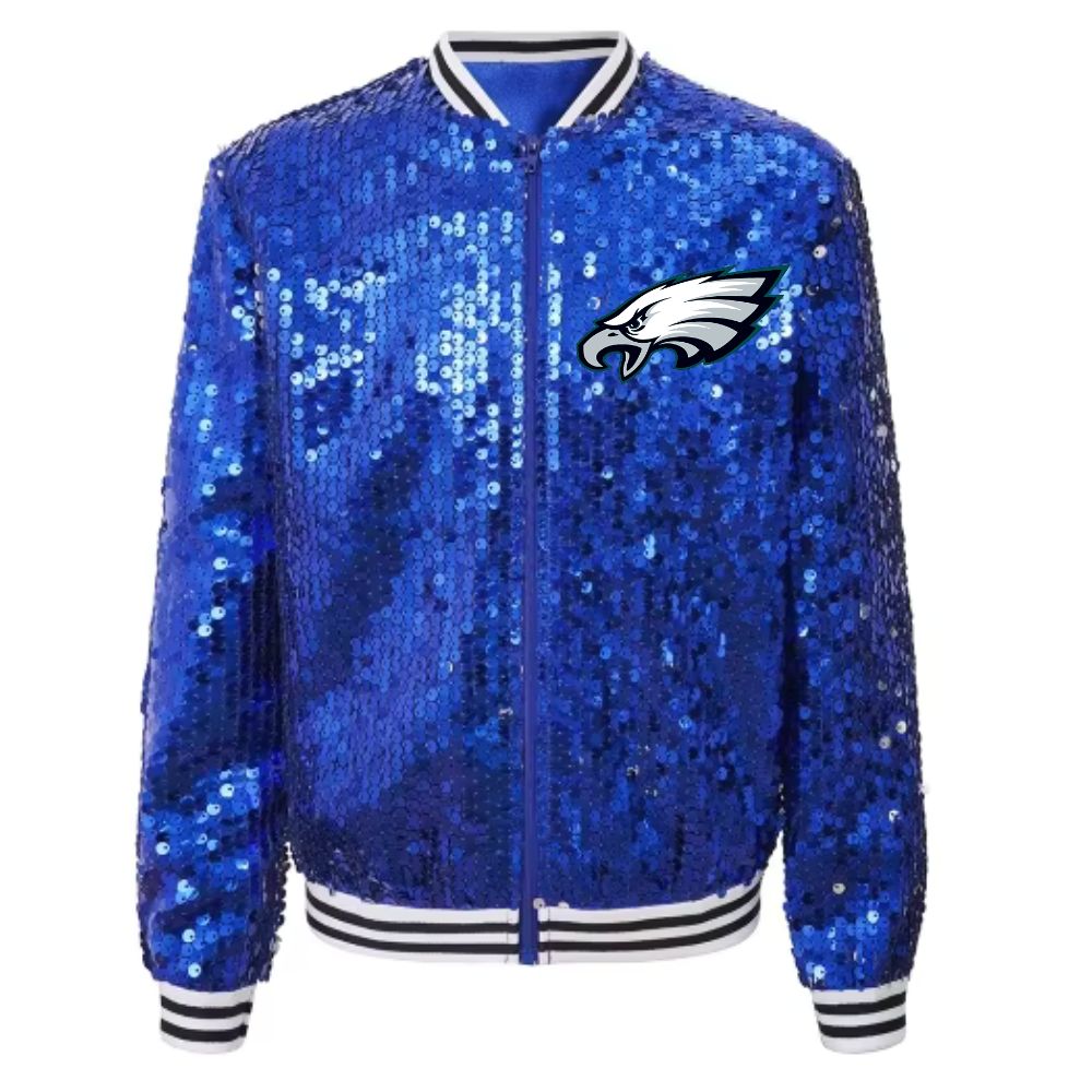 Philadelphia Eagles Sequin Blue Jacket