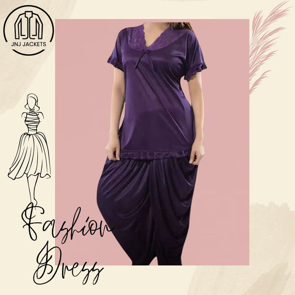 Silk Patiala Nightdress for Women