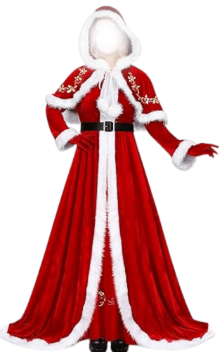 Lyxaof Mrs Claus Costume