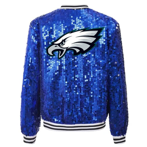 Philadelphia Eagles Sequin Blue Jacket