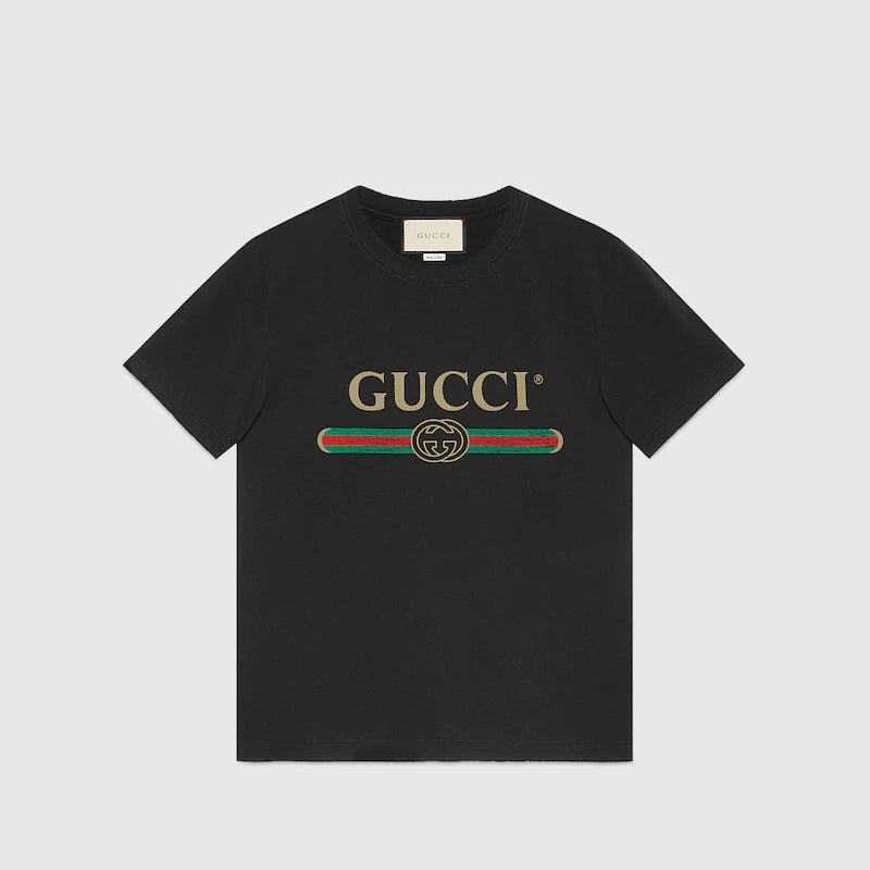 Oversize Gucci Logo T-Shirt – Vintage Feel, Iconic Style - jnjjackets