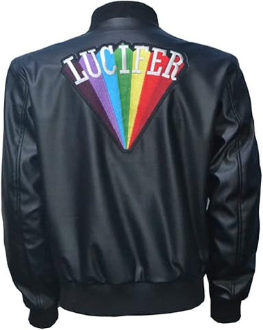 Lucifer Rising Rainbow Bomber Jacket - JnJ Jackets