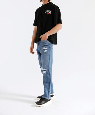Baggy Fit Formula 1 Graphic T-Shirt | Trendy Oversized Tee - jnjjackets