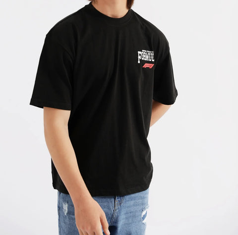 Baggy Fit Formula 1 Graphic T-Shirt | Trendy Oversized Tee - jnjjackets