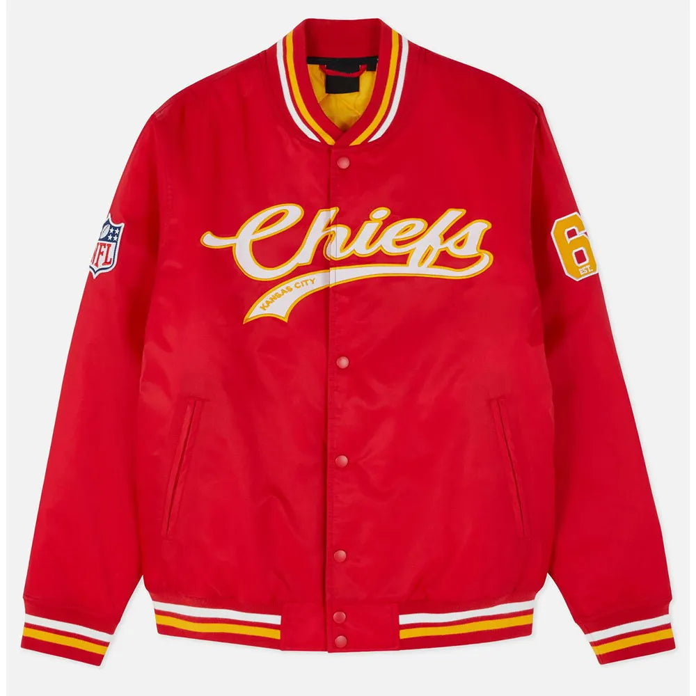 Kansas City Chiefs 60 Varsity Satin Jacket - JnJ Jackets