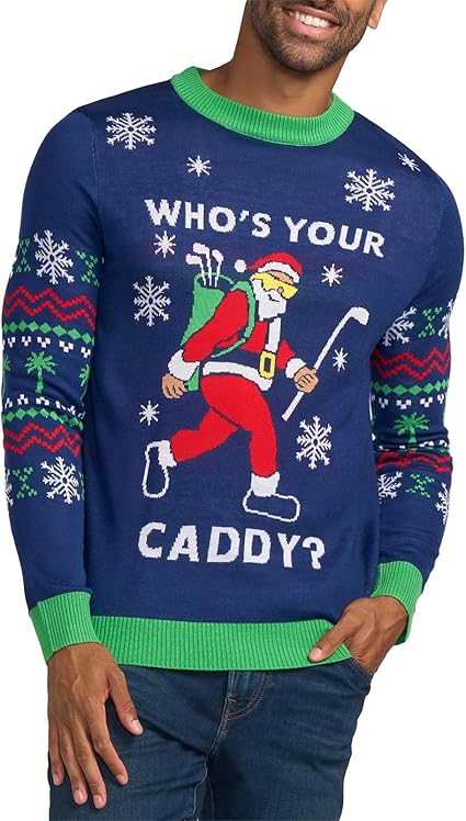 Who's Your Caddy Ugly Christmas Sweater