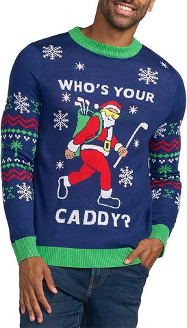 Who's Your Caddy Ugly Christmas Sweater