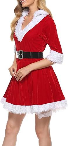 Christmas V-Neck Dress - JnJ Jackets