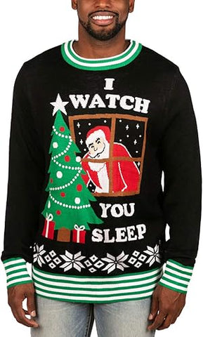 I Watch You Sleep - Black Ugly Christmas Sweater