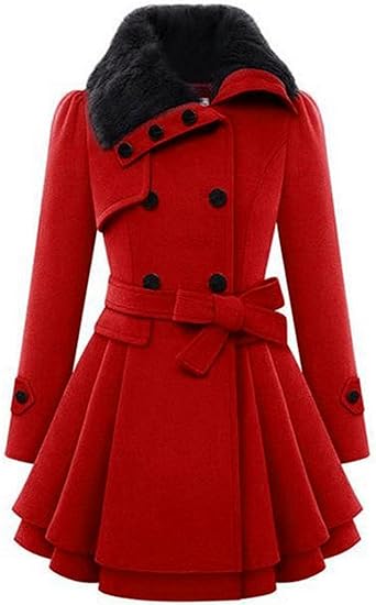 Jen Lost At Christmas Natalie Clark Red Coat - JnJ Jackets