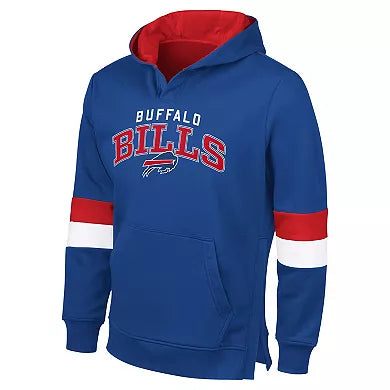 Royal/Red Buffalo Bills Pullover Hoodie