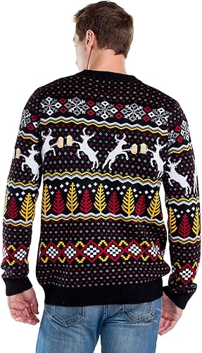 Tipsy Elves Caribrew Deer Beer Ugly Christmas Sweater