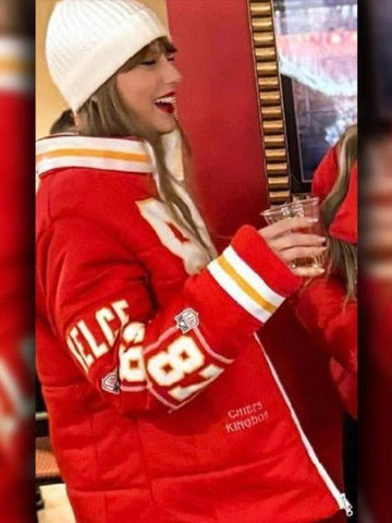 87 Kelce Taylor Swift Puffer Jacket - jnjjackets