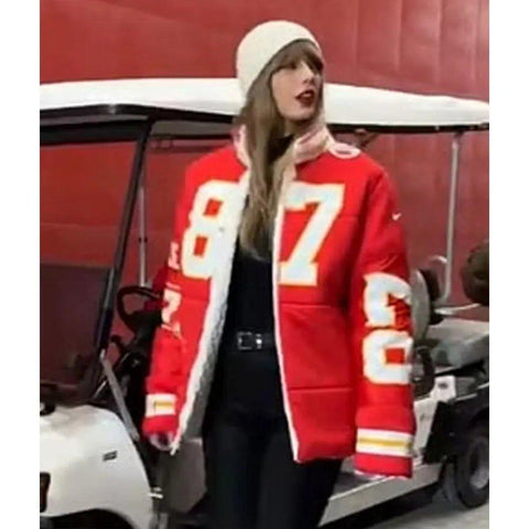 87 Kelce Taylor Swift Puffer Jacket - jnjjackets